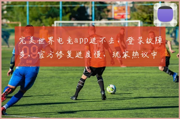 完美世界电竞app进不去，登录故障多，官方修复进度慢，玩家热议中...